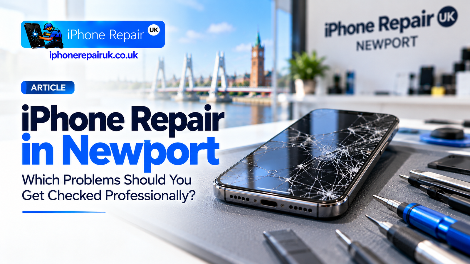iPhone repair in Newport with professional diagnosis for cracked screens and other problems